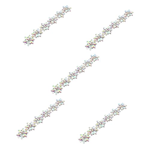 Appliques en strass de mariage pour customiser un vêtement lot de 5