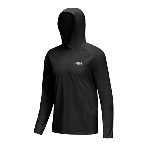Riverruns Men's UPF 50+ Quick-Dry Cooling Fishing Hoodie with Fish Graphic - image 2