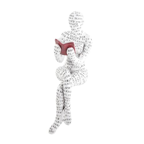 KIMISS Bookshelves Kids Grey Reading Figurine Resin