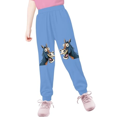 Boys Girls Sweatpants Casual Athletic Joggers Pants with Pockets Trousers 4-15Y3