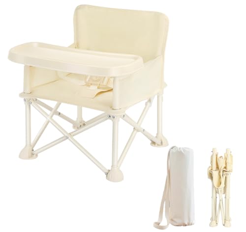 WRQIOO Campingstuhl Faltbar Kinder, Tragbarer Hochstuhl Baby, Tragbarer...