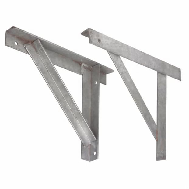 2 xHEAVY Duty Gallows Chimney Bracket Support 480MM X 50MM X 5MM Pair