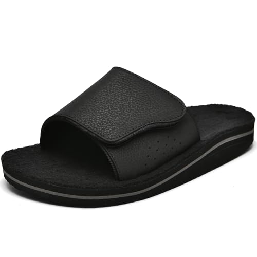 proutdor Men's Adjustable Plantar Fasciitis Slippers