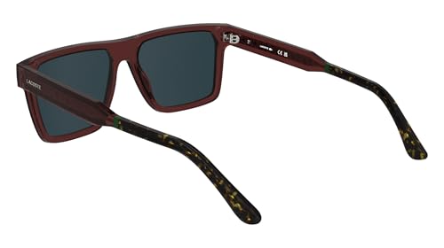Lacoste Men's Sunglasses L6059S - Transparent Burgundy with Solid Blue Lens4