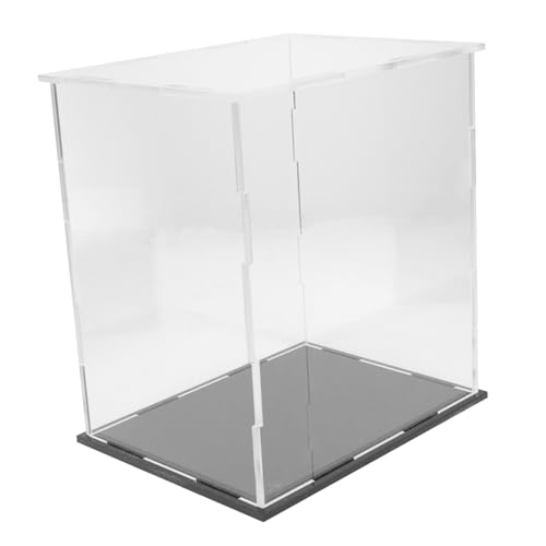 Mikinona Caja Expositora Acrílica Transparente para y Figuras Caja Apilable Desmontable Protección Antipolvo y Almacenamiento Seguro para Coleccionables