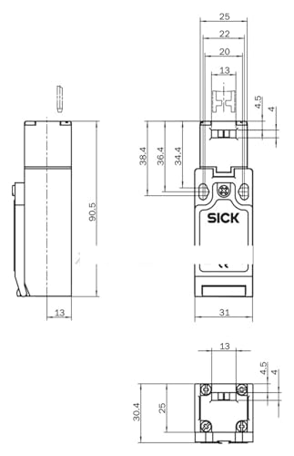 Commutateur I12S I12-SB213 pour sécuriser les carters de machine - 3