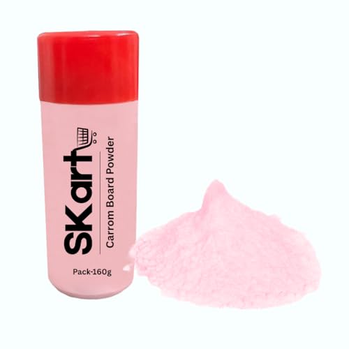 Image of Skart Carrom Board Powder 160g Each Combo Pack of 2 - Smooth & Extra Smooth Carrom Powder for Fast Play, Anti-Friction Powder for Carrom Board, Ideal for Practice, Home & Club Use, Easy Glide.
