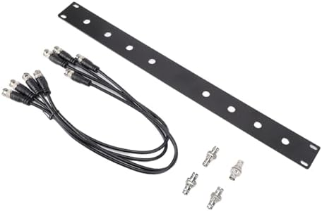 Aoaoy Front Mount Antenna Rack Kit, 1U Panel with BNC Female and Male Connectors for SLX SLX2 LX4 PGX2 Wireless System, Compatible with - 1