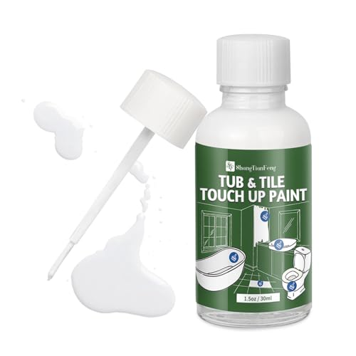 Universal Gloss White Touch Up Paint for Ceramic/Porcelain/Tile - Repair