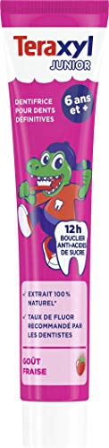 ‎Teraxyl Dentifrice pour Dents pour 6 Ans et Junior/Enfant, Goût Fraise Extrait, 75 ml Cover