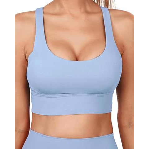 Grace Form Strappy Sports Bra for Women Padded Push Up Sports Bra Athletic Running Sports Bra Workout Bra Yoga Bra Cover