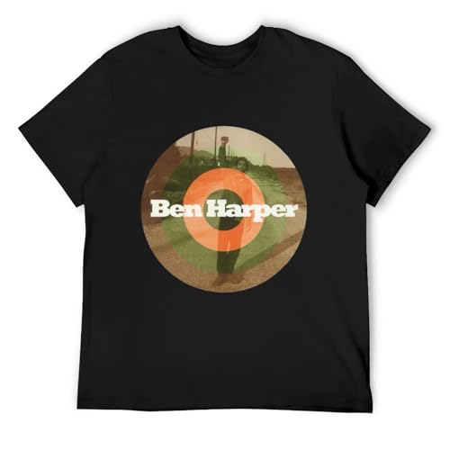 Photo de DearIrean Gayle Ben Harper Unisex 100% Cotton Short-Sleeve T-Shirts Black M