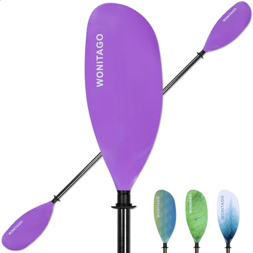 Carbon Fiber Kayak Paddle Adjustable 3-Piece 230-250cm