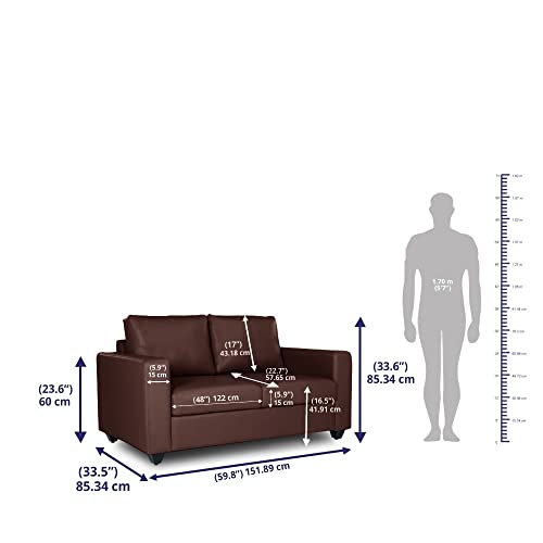 Image of Wakefit Sofa Set | 3 Year Warranty | Sofa 4 Seater, 4 Seater Sofa for Living Room, Wooden Sofa Set, Sofa Set 2+1+1 Seater - Napper(Romance : Dark Fantasy)