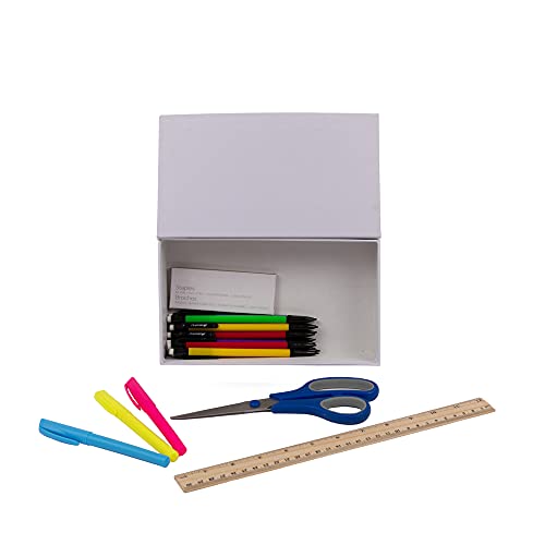 Image of CRAFT COUNTY School Supplies Craft Box | DIY Color Markers Pencil Tool Box Decorate Case Great for Students