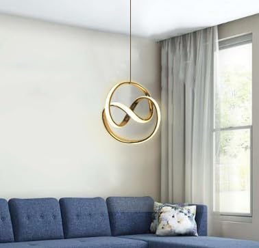 Image of Multiple Ring Design LED Pendant Lamp for Dining Table, Bedroom & Living Room Hanging Ceiling Light for Home, Office, Restaurant & Bar (Spiral Pendant LAMP)