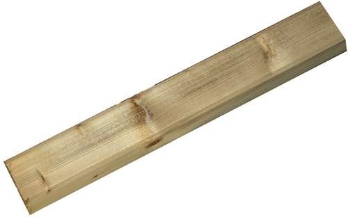 Poteau pour panneau treillis bois imprégné en autoclave 7 x 7 x 210h cm Papillon