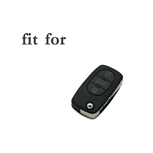 Fassport Silicone Cover Skin Jacket fit for AUDI 3 Button Flip Remote Key CV7821 Green, Small - Image 3