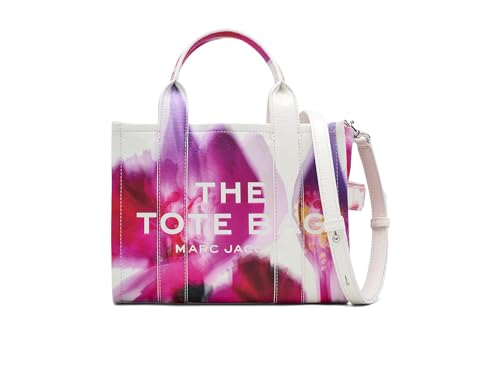 Marc Jacobs, Womens, The Future Floral Leather Small Tote Bag, White Multi, One-Size