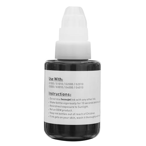 Formujet GI-790 Inkjet Ink Black (135g) Compatible Refill Ink for Canon G1000, G1010, G2000, G2002, G2010, G2012, G3000, G3010, G3012, G4010 Printer. - Image 2