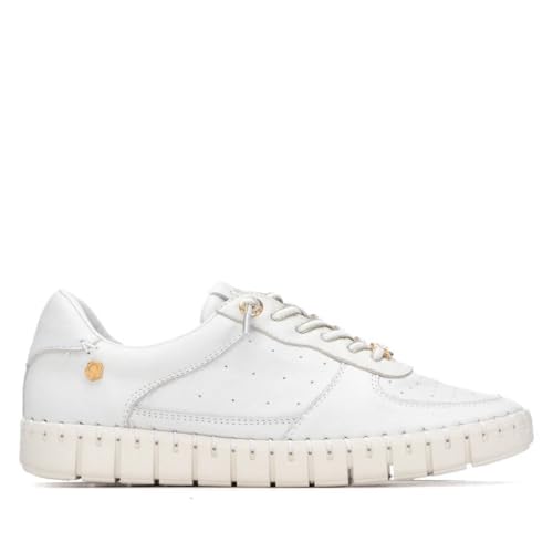Carmela - Zapatilla Mujer Blanco - Calzado Cómodo y Versátil - Moda Casual - Modelo 16310207 (Talla 40)