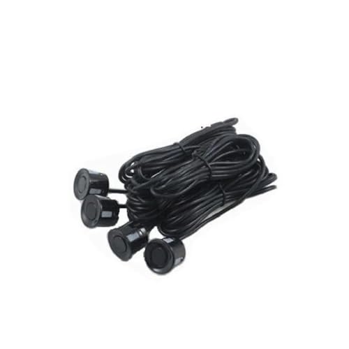 Sensor De Aparcamiento Delantero Y Trasero De Radar con Sensor De Aparcamiento Inalámbrico Parktronic para Automóvil con 4 Sensores Y Pantalla De Detección De Marcha Atrás