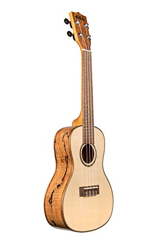 Kala Flame Maple Ka-Fmc- Gloss Top,Natural,Concert #TOP16