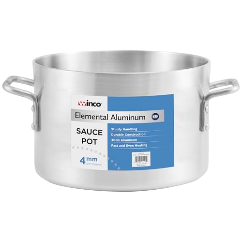 Winware Professional 20 Quart Aluminum Sauce Pot