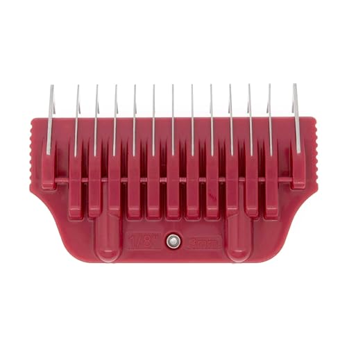 Bucchelli 3MM 1/8" Cut Wide Clipper Guard Attachment for A5 Type Wide Blade | Stainless Steel Blade for Professional Groomers and Stylist | Snap-On/Off Design