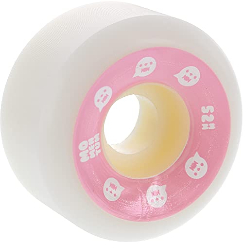 Momentum Wheels V2 Spiral White/Pink Skateboard Wheels - 52mm 101a (Set of 4)