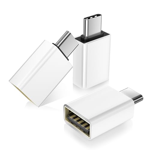 Basesailor USB C to USB Adapter 3Pack,USB C Male to USB A 3.0 Female Adapter,Type C Thunderbolt 4 OTG Converter for Apple MacBook Pro,Mac Book,iPad,Microsoft Surface Go,Samsung Galaxy S25,iPhone 17 16