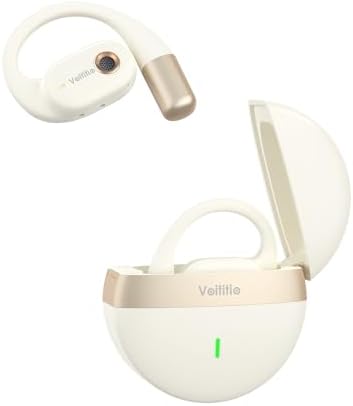 Open Ear Bluetooth Earbuds - 40H Playtime, IPX6 Waterproof, Ear Hook Design For Sports, Driving, And All-Day Comfort