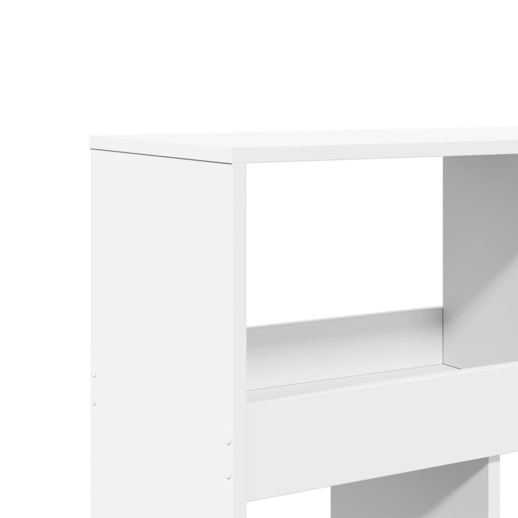 Divisorio Stanza Libreria a 15 Scomparti Bianco 100x33x187,5 cm | Scaffale autoportante multivano per organizzare libri e oggetti decorativi in soggiorno o studio moderno.