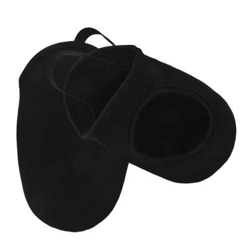 Abaodam 2pcs Warm Cycling Shoe Covers Non Slip Windproof Half Shoe Covers for Mountain and Road Biking Elastic Insulation for Cold Weather Protection Black