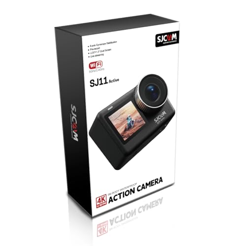 SJCAM SJ11 4K30FPS Action Cam, 2.4G/5G WiFi Telecamera Supporto Telecomando,2.33'' Schermo tattile...
