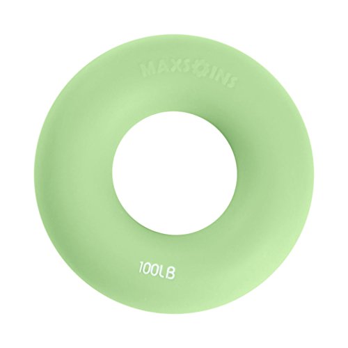 LOVIVER Silikon Handverstärker Greifring Unterarm Fingertrainer, Grün 100LB LOVIVER Silikon Handverstärker Greifring Unterarm Fingertrainer, Grün 100LB