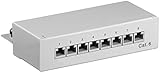 Goobay - Goobay 93047 CAT 6 Mini/Desktop Patch Panel, 8 Port