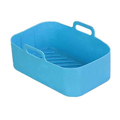 スクエアエアフライヤー シリコンポット ノンスティックライナー 交換用バスケット 再利用可能なベーキングトレイ 食器洗い機対応 オーブンアクセサリー