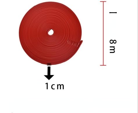 YYDStes 2/8M Electric Scooter Bumper Strip DIY Body Protective Tape Compatible with Xiaomi Compatible with Mijia M365 Scooter Accessories Anti-collision Stickers (Color : A-2M Yellow)