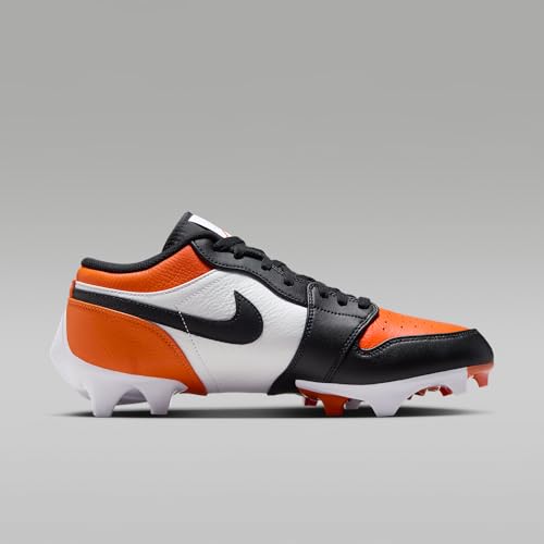 Jordan 1 Low TD Men's Football Cleat (Starfish/White/Black)3