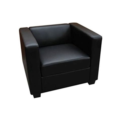Mendler Sessel Loungesessel Lille - Leder Cover