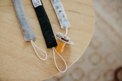 Image of Copper Pearl 3-Pack Pacifier Holders: Premium Knit Binky Clips for Baby Girls and Boys - Stylish Stainless Steel Design for Secure No-Drop Attachment - Trout