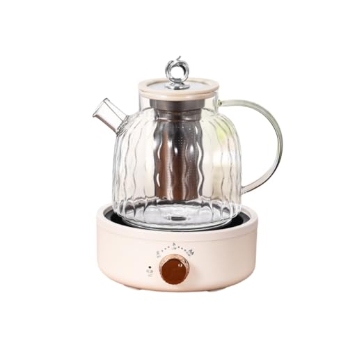 AOUTN 電気ケトル 養生ポット 1L 大容量 耐熱 ガラスケトル 2段階の火力調整 ノブコントロール 操作が簡単 二重濾過 湯沸かしケトル お手入れ簡単 小型 ?生? 調乳ポット 家庭、オフィス、お茶を淹れる、お湯を沸かす、煮込む、贈り物などに適してい