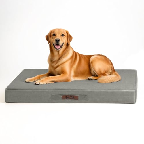 Sytopia 42-Inch Indestructible Chew-Resistant Dog Bed &ndash; XL, Extra Large Waterproof & Orthopedic...