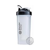 BlenderBottle Pro45 Extra Large Shaker Bottle, Clear/Black, 45-Ounce