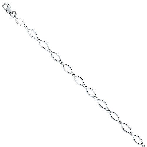 14k REAL Yellow OR White Gold Bracelet with Lobster Claw Clasp - 7.25"2