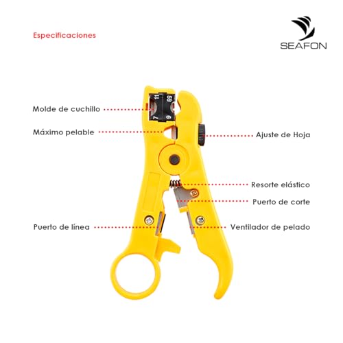 Pinzas ponchadoras de cable coaxial 18 Imagen adicional