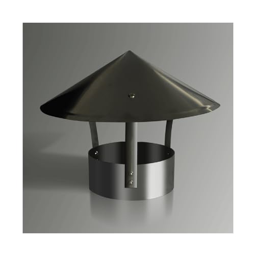 Genérico Cubierta de Chimenea, Tapa de Chimenea de Hierro galvanizado, Tapa de ventilación Superior, Tapa de Chimenea Multiusos, Herramienta práctica, Tapa de Chimenea, Tapa Protectora de Cubierta de