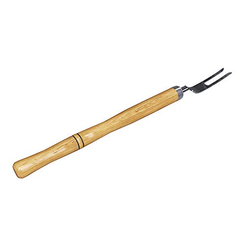 Conjunto Garfo e Faca Multiuso Aço Inox e Madeira Qualinox