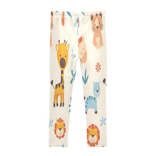 Bolaz Toddler Girls Leggings Printed Yoga Pants Leggings Lion Giraffe for Kids2